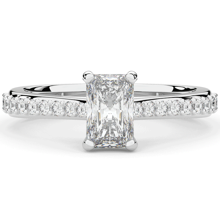 1.25CT.TW RADIANT LAB DIAMOND SOLITAIRE ENGAGEMENT RING - Nazarelle