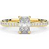 1.25CT.TW RADIANT LAB DIAMOND SOLITAIRE ENGAGEMENT RING - Nazarelle