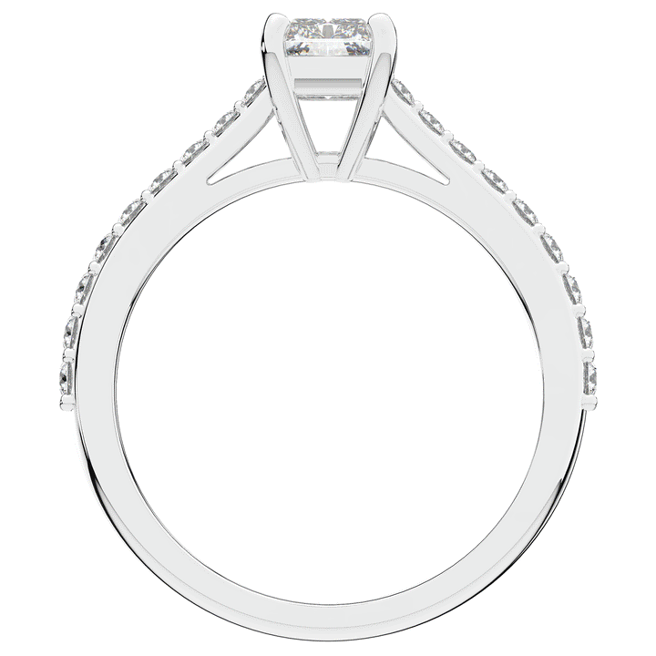 1.25CT.TW RADIANT LAB DIAMOND SOLITAIRE ENGAGEMENT RING - Nazarelle