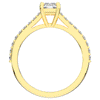 1.25CT.TW RADIANT LAB DIAMOND SOLITAIRE ENGAGEMENT RING - Nazarelle