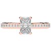 1.25CT.TW RADIANT LAB DIAMOND SOLITAIRE ENGAGEMENT RING - Nazarelle