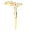 4.90CT.TW ROUND AND PEAR LAB DIAMOND SNAKE BANGLE - Nazarelle