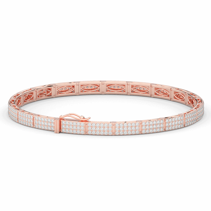 2.25CT.TW ROUND LAB DIAMOND TENNIS BRACELET - Nazarelle