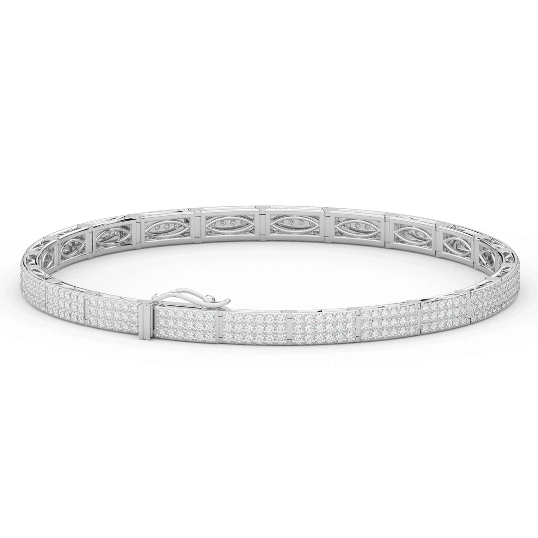 2.25CT.TW ROUND LAB DIAMOND TENNIS BRACELET - Nazarelle