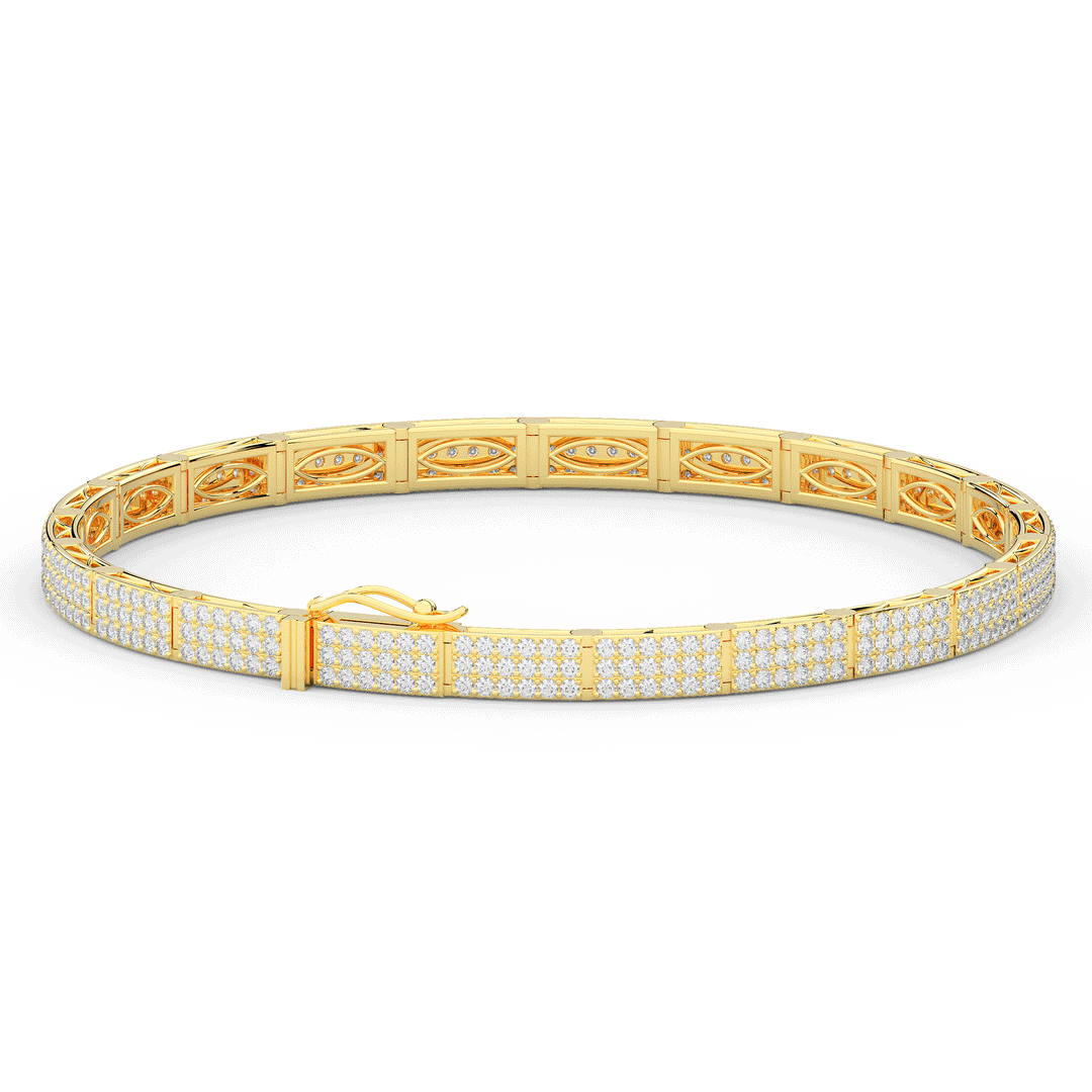 2.25CT.TW ROUND LAB DIAMOND TENNIS BRACELET - Nazarelle