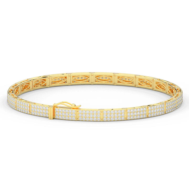 2.25CT.TW ROUND LAB DIAMOND TENNIS BRACELET - Nazarelle