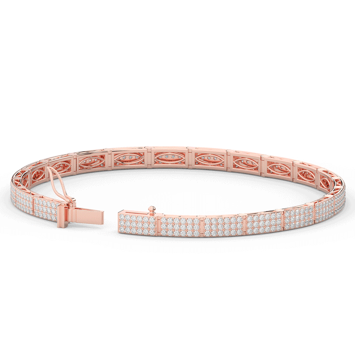 2.25CT.TW ROUND LAB DIAMOND TENNIS BRACELET - Nazarelle