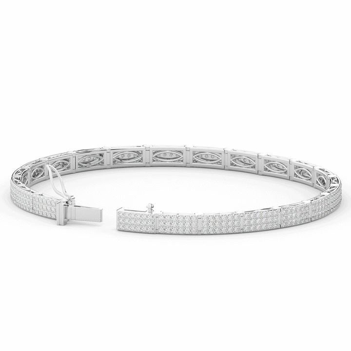 2.25CT.TW ROUND LAB DIAMOND TENNIS BRACELET - Nazarelle
