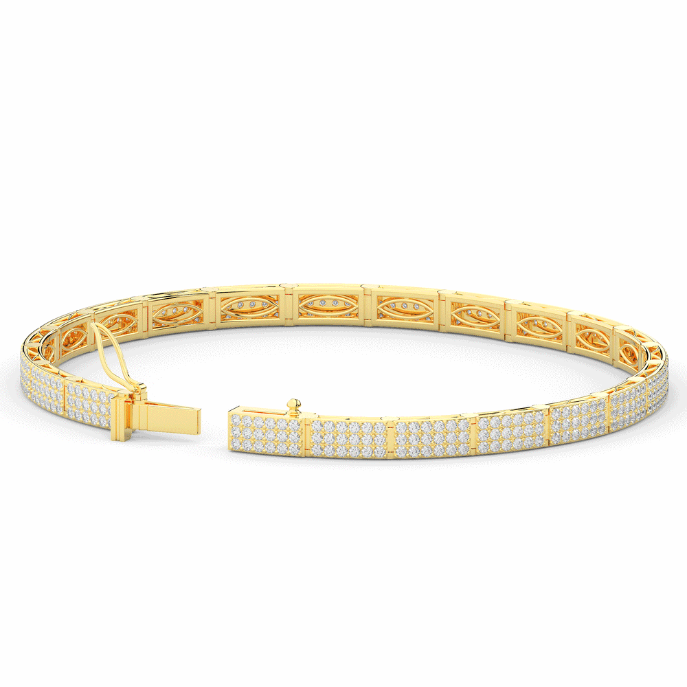 2.25CT.TW ROUND LAB DIAMOND TENNIS BRACELET - Nazarelle