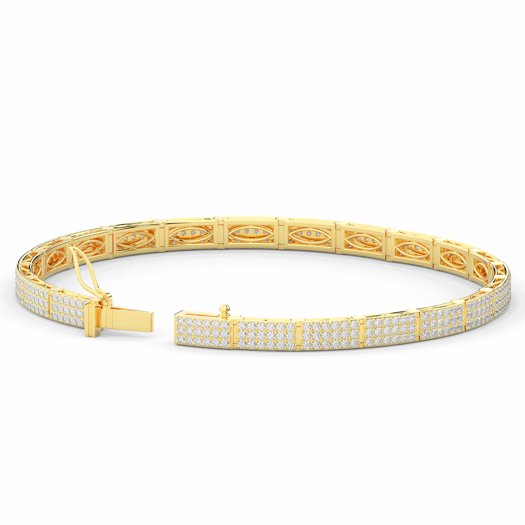 2.25CT.TW ROUND LAB DIAMOND TENNIS BRACELET - Nazarelle