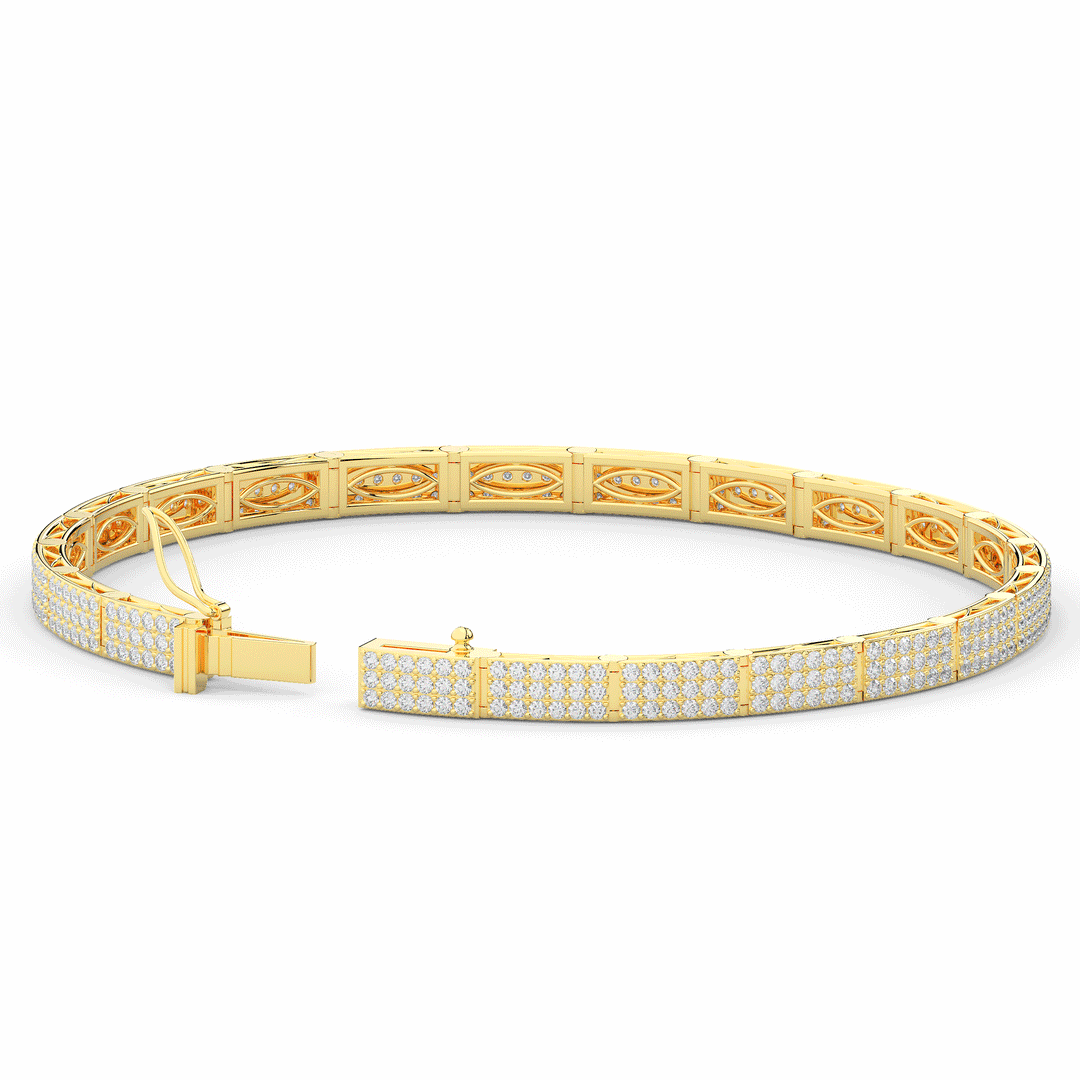 2.25CT.TW ROUND LAB DIAMOND TENNIS BRACELET - Nazarelle