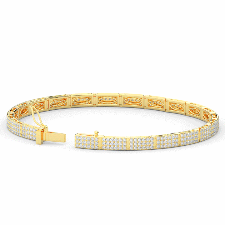 2.25CT.TW ROUND LAB DIAMOND TENNIS BRACELET - Nazarelle