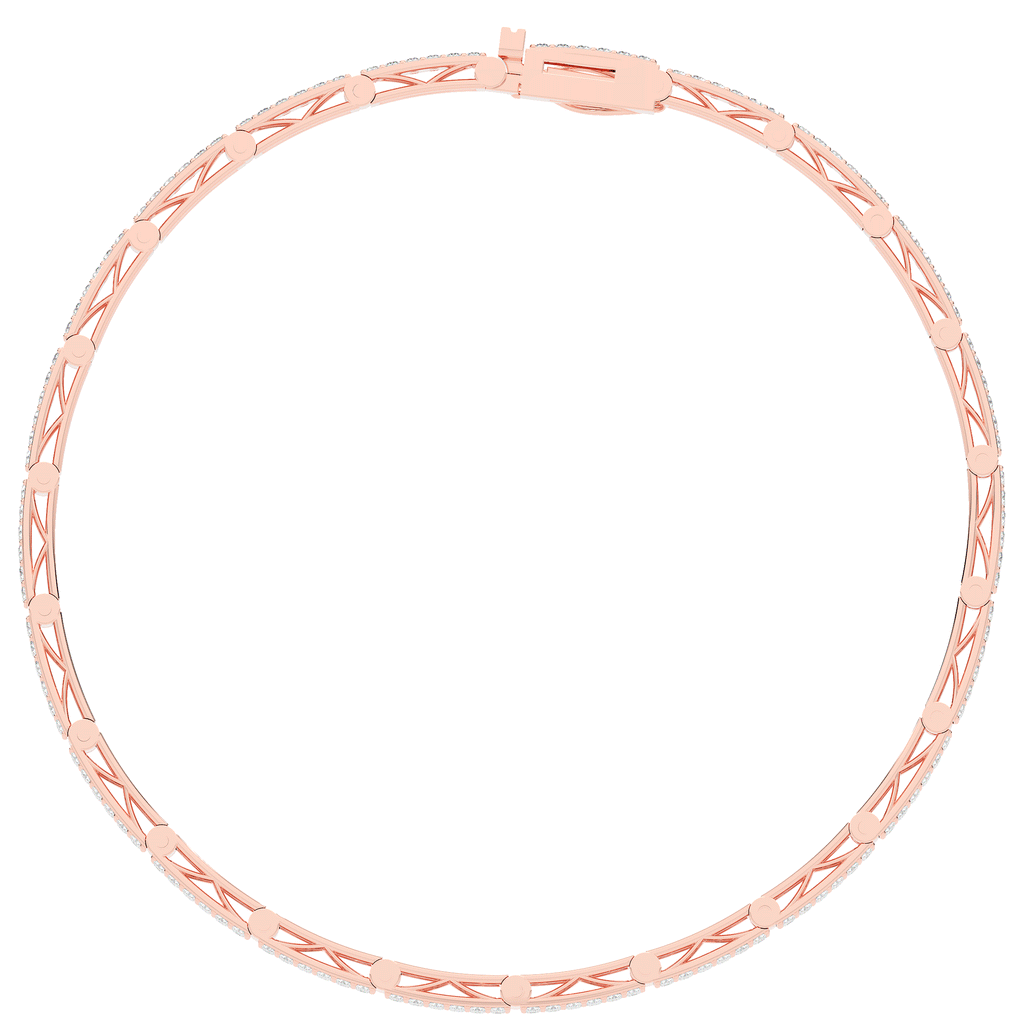 2.25CT.TW ROUND LAB DIAMOND TENNIS BRACELET - Nazarelle