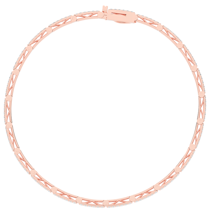 2.25CT.TW ROUND LAB DIAMOND TENNIS BRACELET - Nazarelle