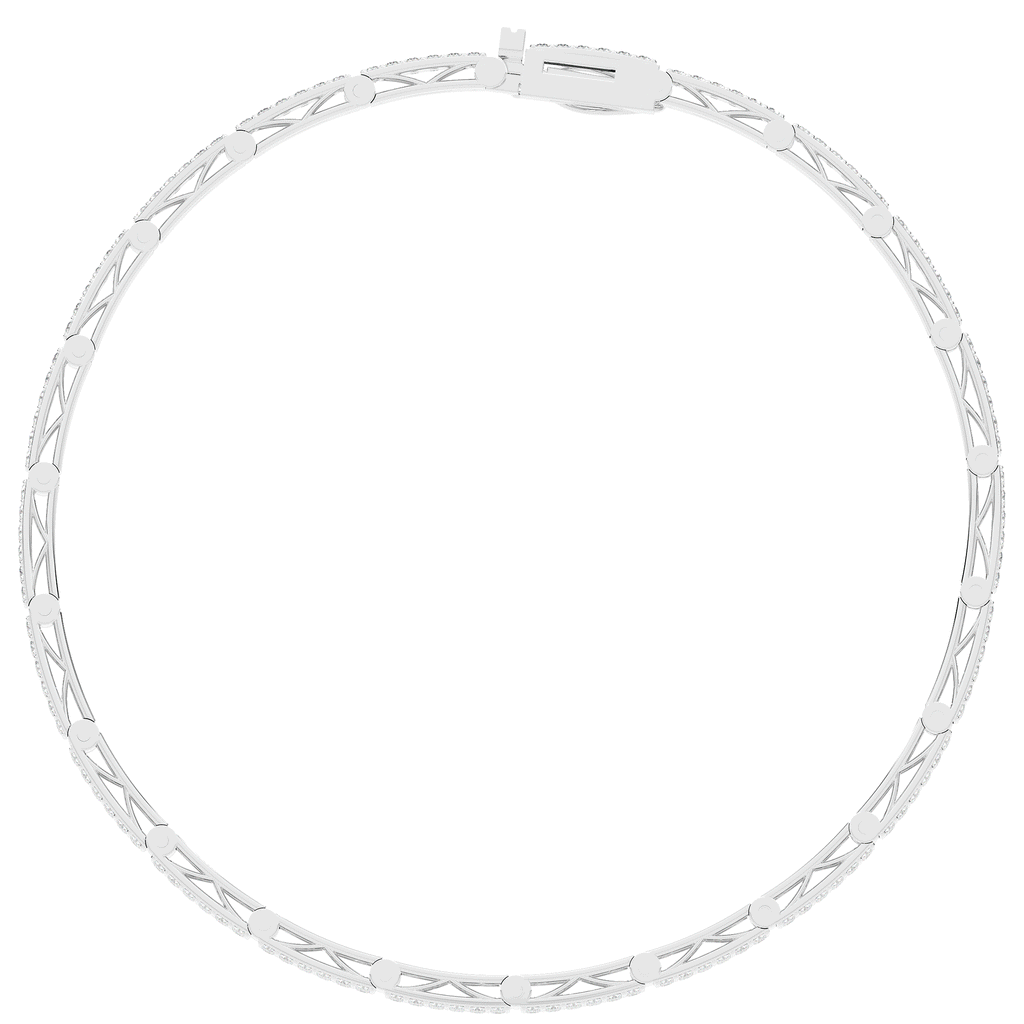 2.25CT.TW ROUND LAB DIAMOND TENNIS BRACELET - Nazarelle