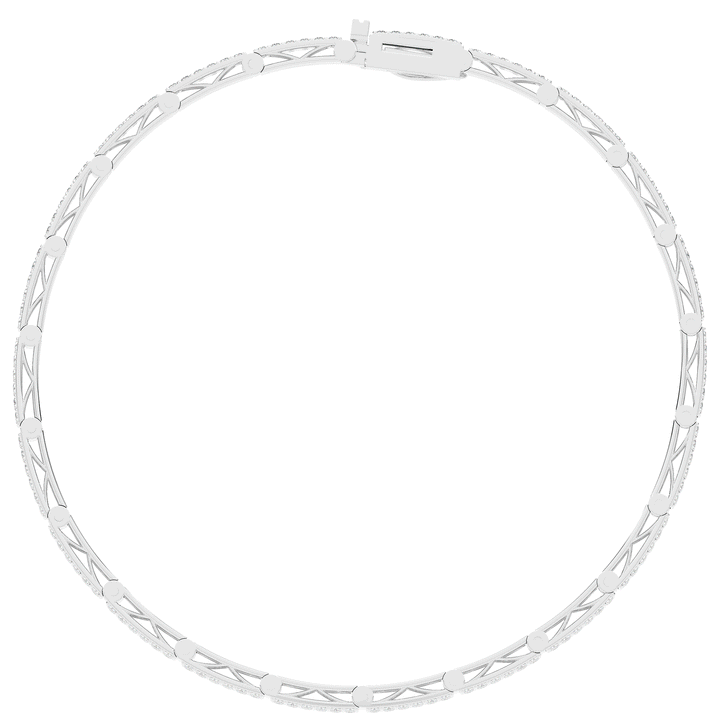 2.25CT.TW ROUND LAB DIAMOND TENNIS BRACELET - Nazarelle