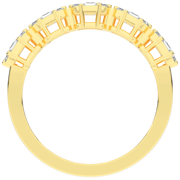 0.90CT.TW ROUND LAB DIAMOND WEDDING BAND - Nazarelle