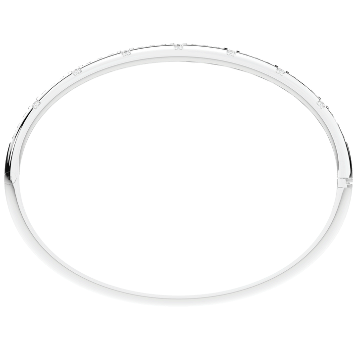 1.25CT.TW ROUND LAB DIAMOND BANGLE - Nazarelle