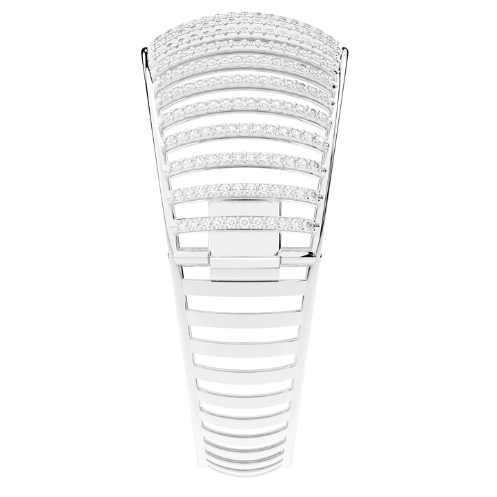 4.00CT.TW ROUND LAB DIAMOND BANGLE - Nazarelle