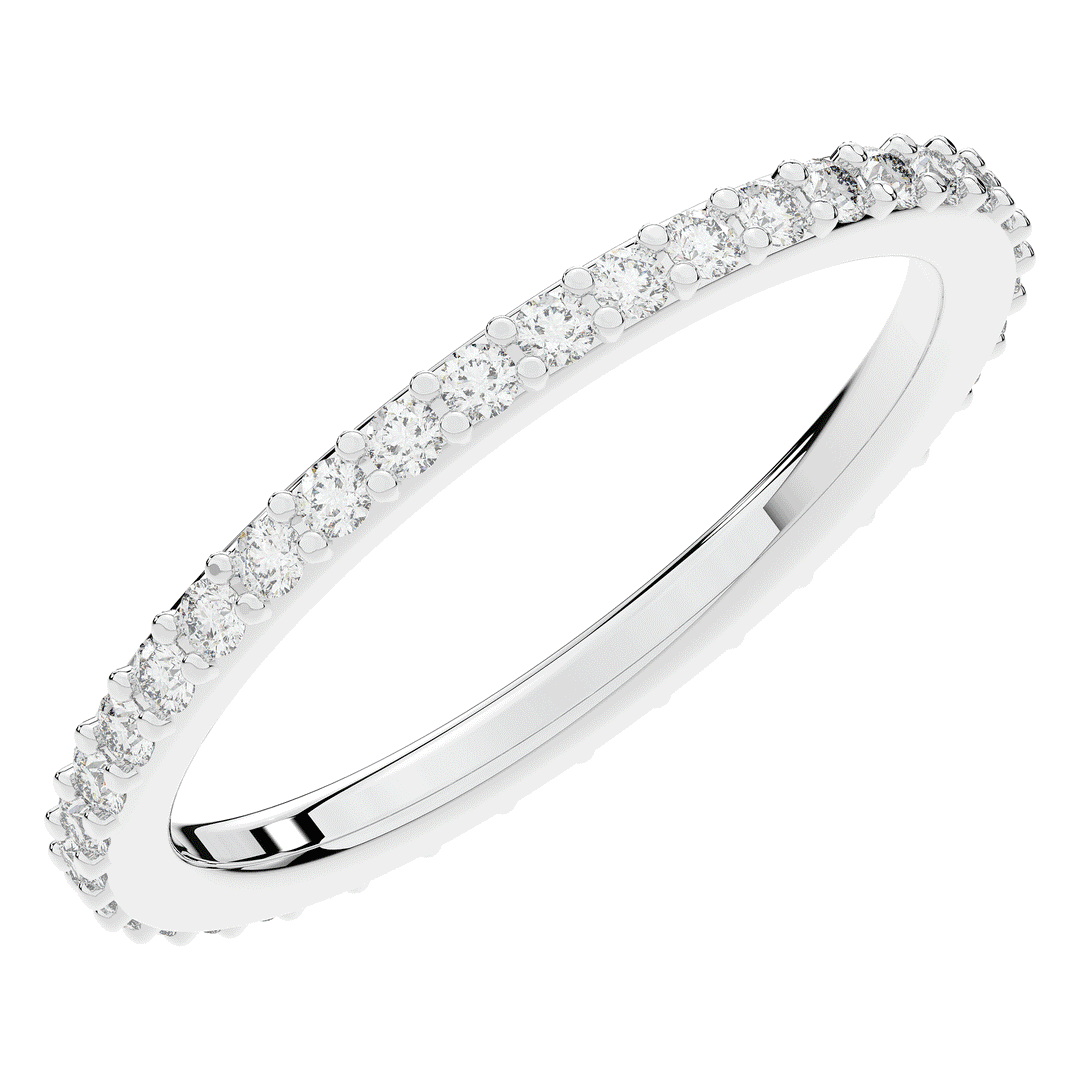 0.35CT.TW ROUND LAB DIAMOND ETERNITY WEDDING BAND - Nazarelle