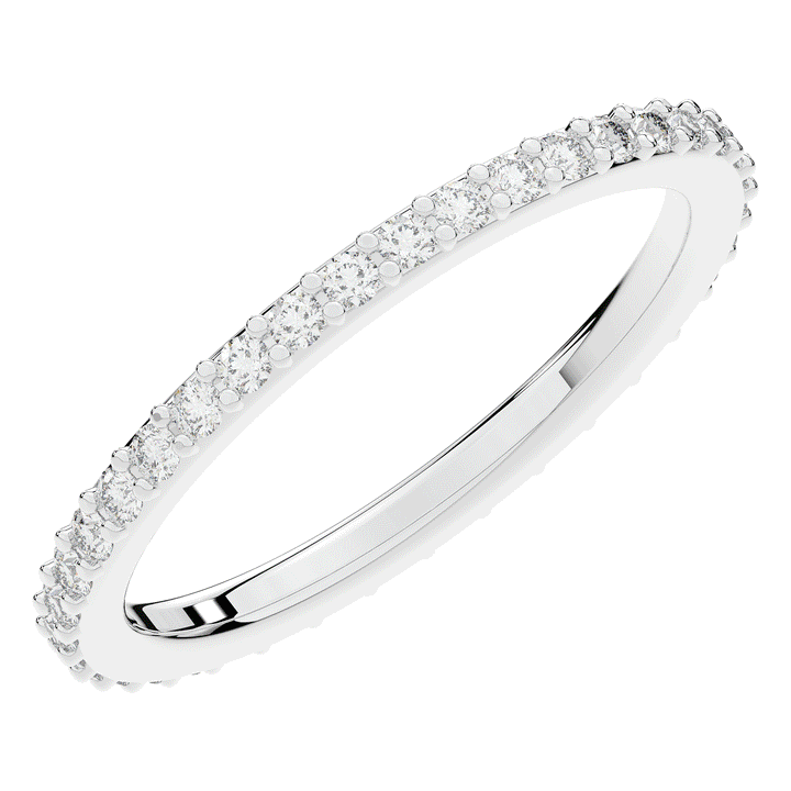 0.35CT.TW ROUND LAB DIAMOND ETERNITY WEDDING BAND - Nazarelle