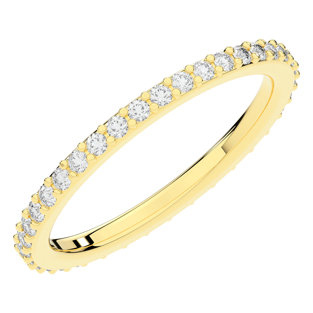 0.35CT.TW ROUND LAB DIAMOND ETERNITY WEDDING BAND - Nazarelle