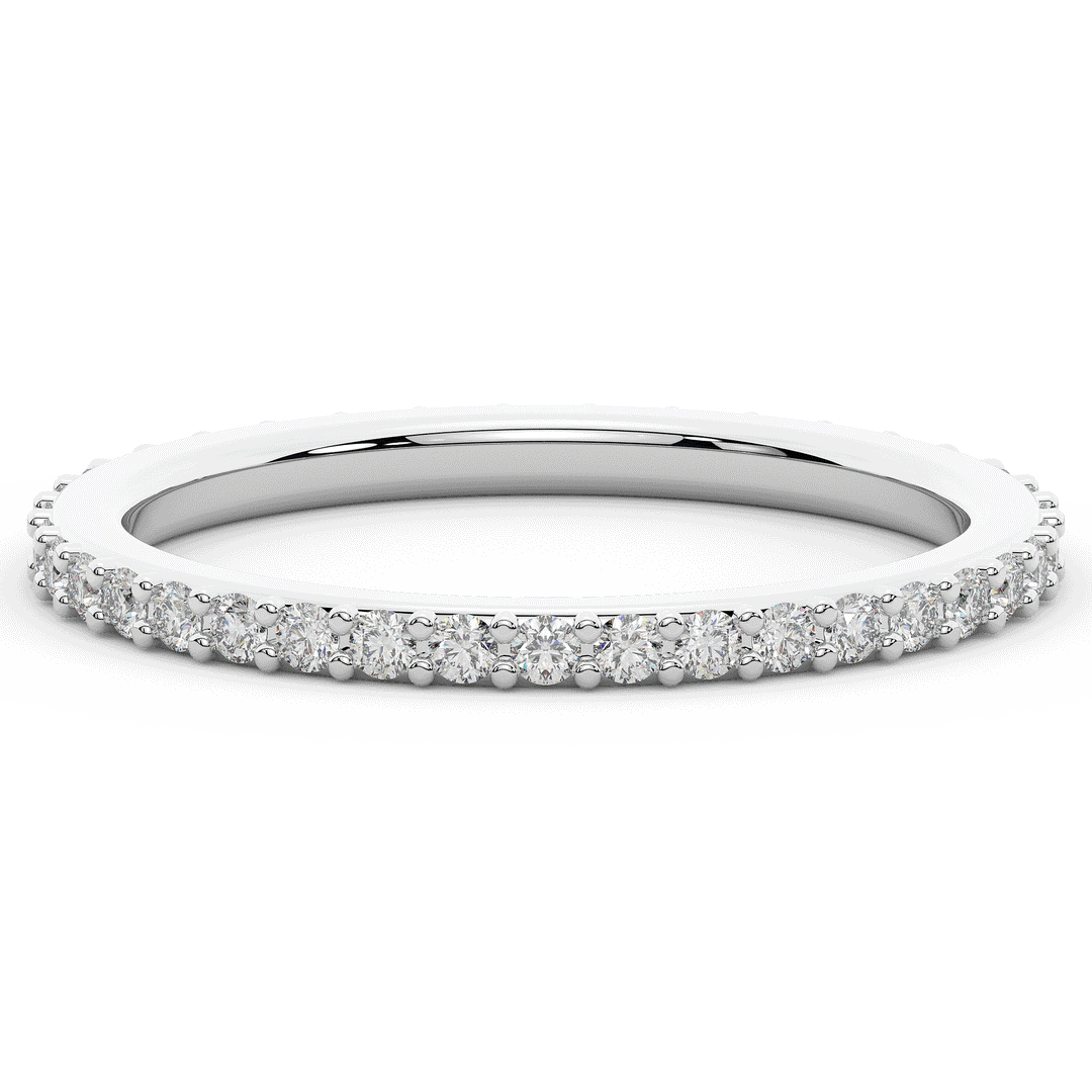 0.35CT.TW ROUND LAB DIAMOND ETERNITY WEDDING BAND - Nazarelle