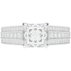 3.55CT.TW PRINCESS LAB DIAMOND ENGAGEMENT RING - Nazarelle