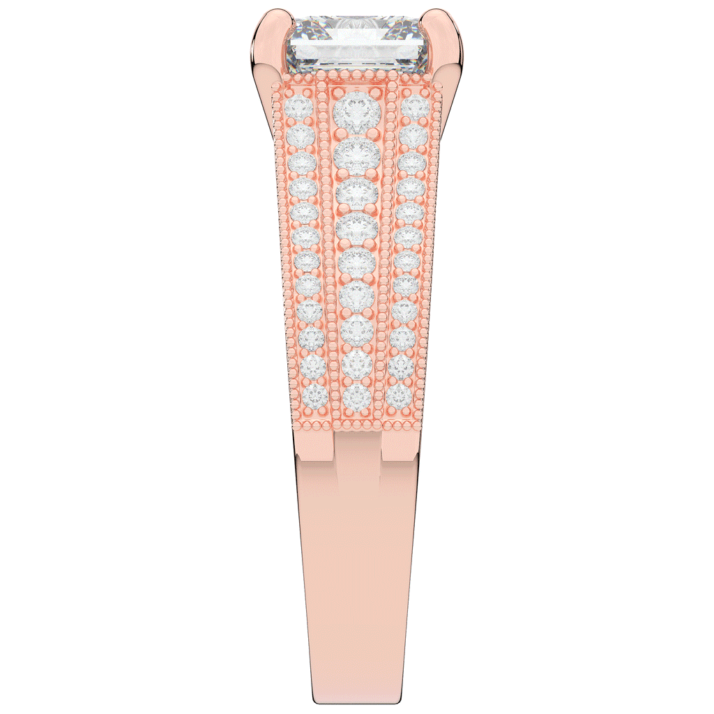 3.55CT.TW ASSCHER LAB DIAMOND ENGAGEMENT RING - Nazarelle