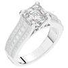 3.55CT.TW ASSCHER LAB DIAMOND ENGAGEMENT RING - Nazarelle