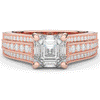 3.55CT.TW ASSCHER LAB DIAMOND ENGAGEMENT RING - Nazarelle