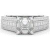 3.55CT.TW ASSCHER LAB DIAMOND ENGAGEMENT RING - Nazarelle