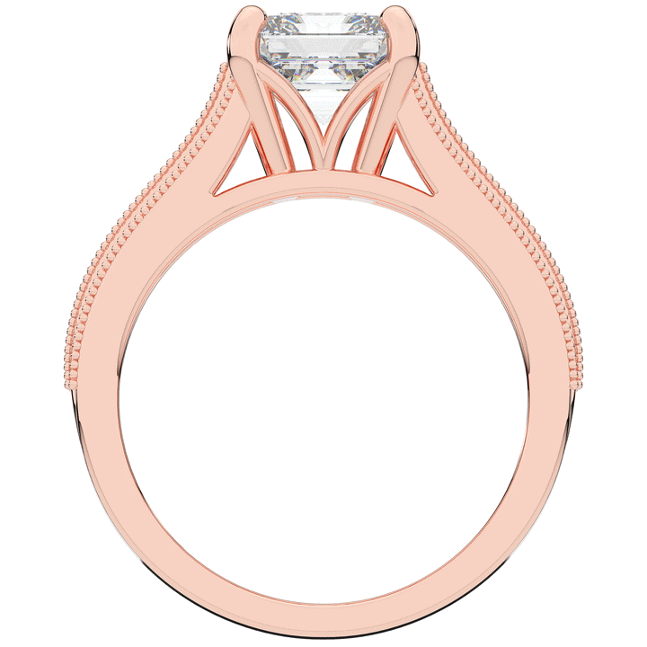 3.55CT.TW ASSCHER LAB DIAMOND ENGAGEMENT RING - Nazarelle