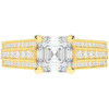 3.55CT.TW ASSCHER LAB DIAMOND ENGAGEMENT RING - Nazarelle