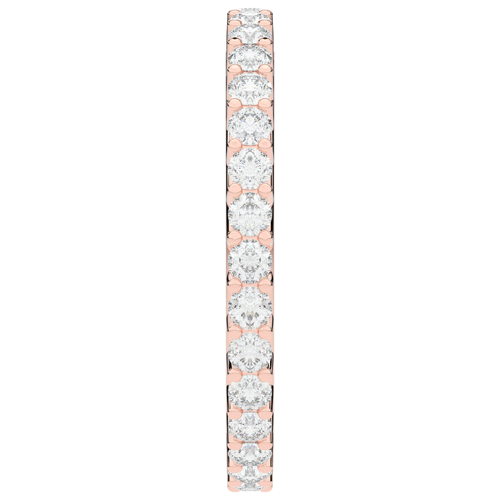 0.90CT.TW ROUND LAB DIAMOND SHARED PRONG  ETERNITY WEDDING BAND - Nazarelle