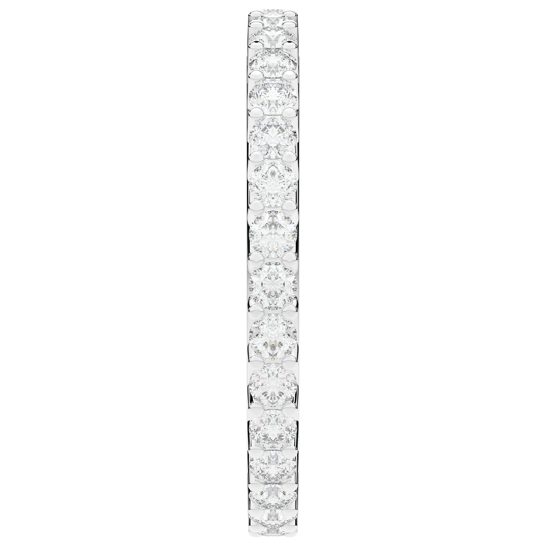 0.90CT.TW ROUND LAB DIAMOND SHARED PRONG  ETERNITY WEDDING BAND - Nazarelle