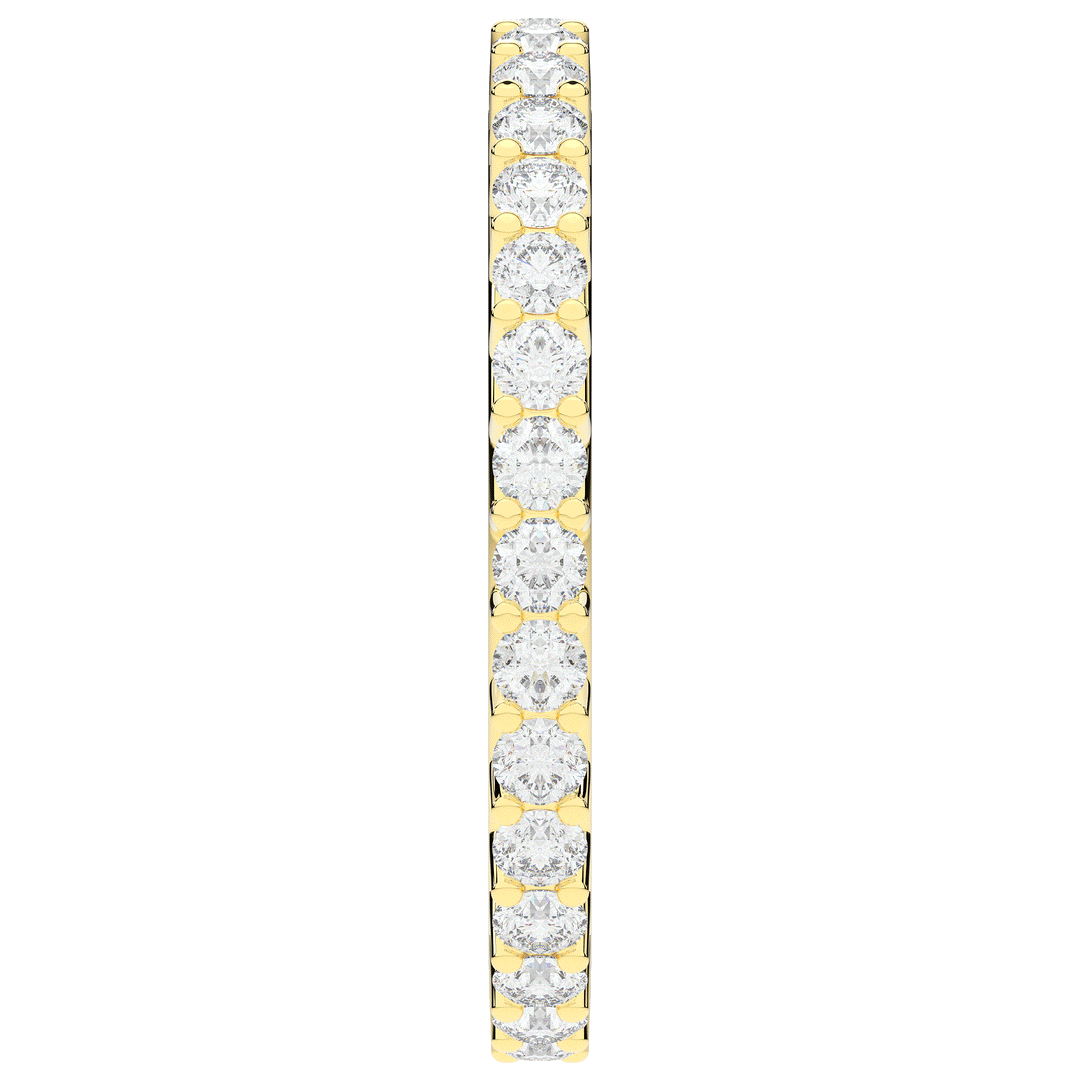 0.90CT.TW ROUND LAB DIAMOND SHARED PRONG  ETERNITY WEDDING BAND - Nazarelle