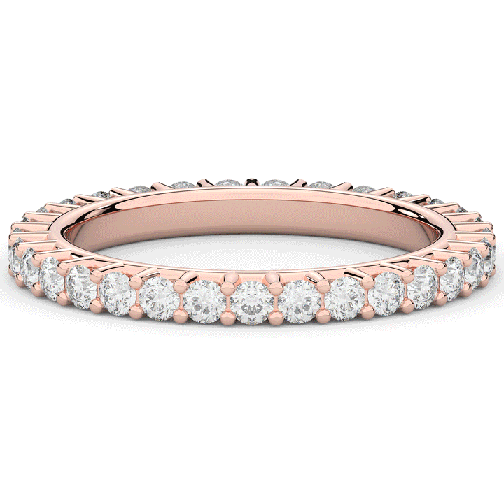 0.90CT.TW ROUND LAB DIAMOND SHARED PRONG  ETERNITY WEDDING BAND - Nazarelle