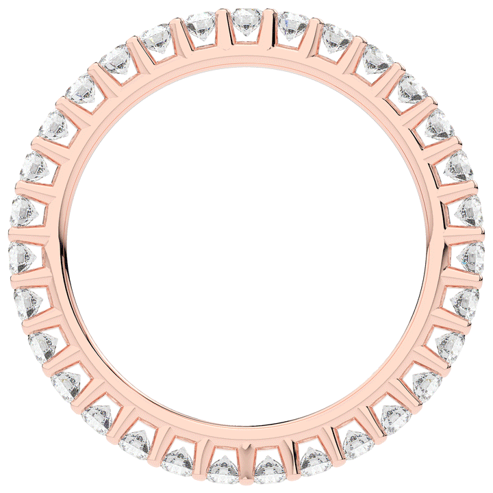 0.90CT.TW ROUND LAB DIAMOND SHARED PRONG  ETERNITY WEDDING BAND - Nazarelle