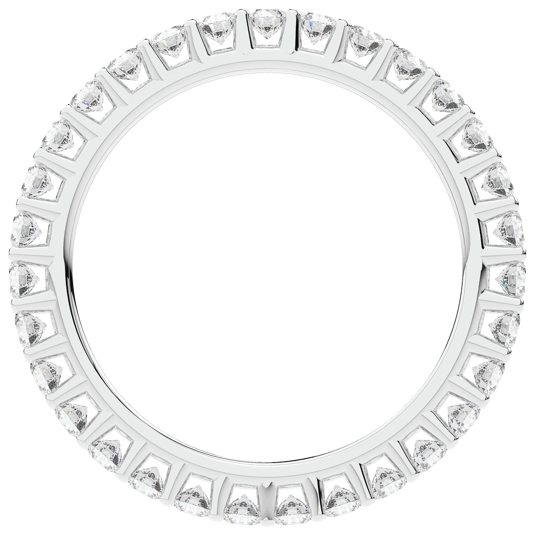 0.90CT.TW ROUND LAB DIAMOND SHARED PRONG  ETERNITY WEDDING BAND - Nazarelle