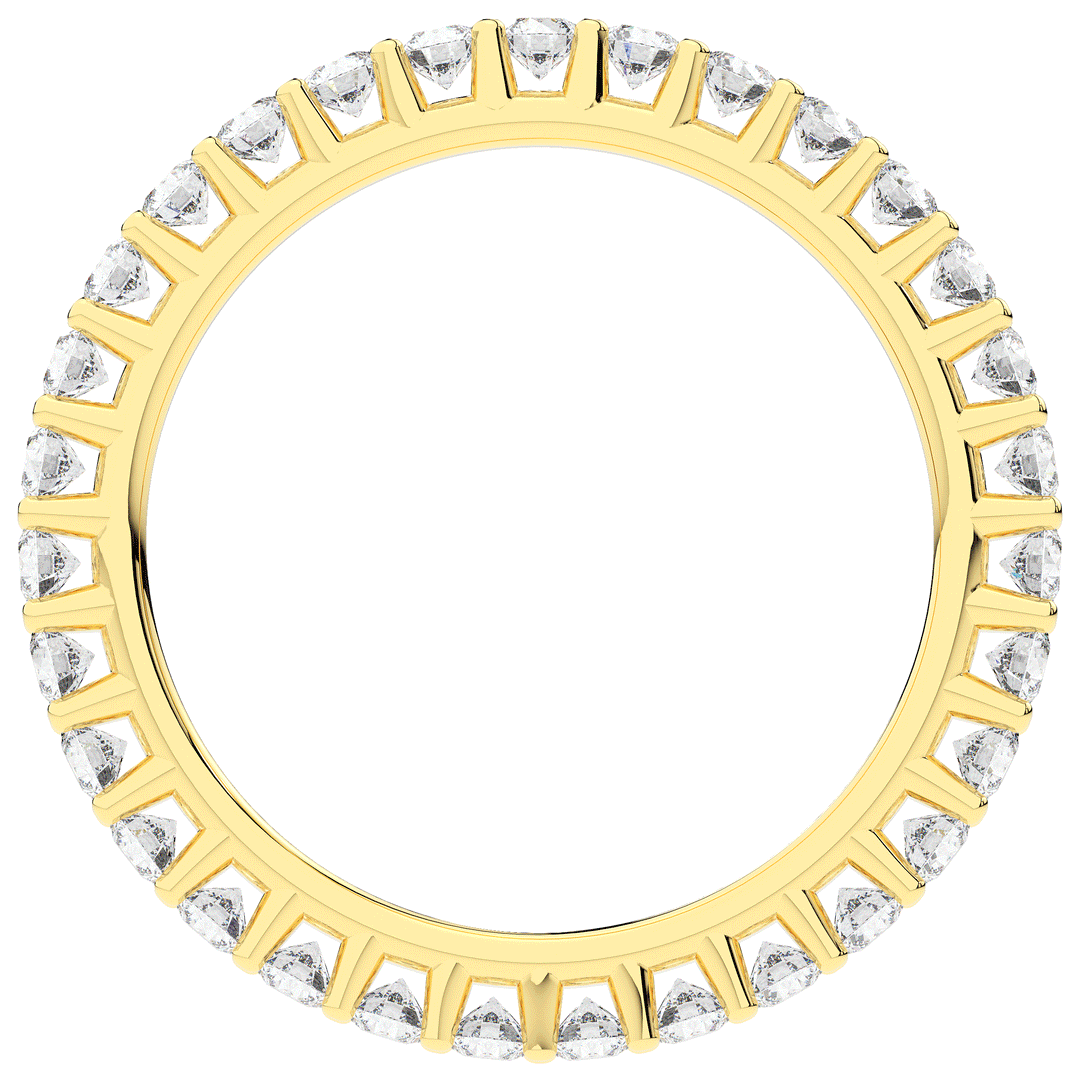 0.90CT.TW ROUND LAB DIAMOND SHARED PRONG  ETERNITY WEDDING BAND - Nazarelle