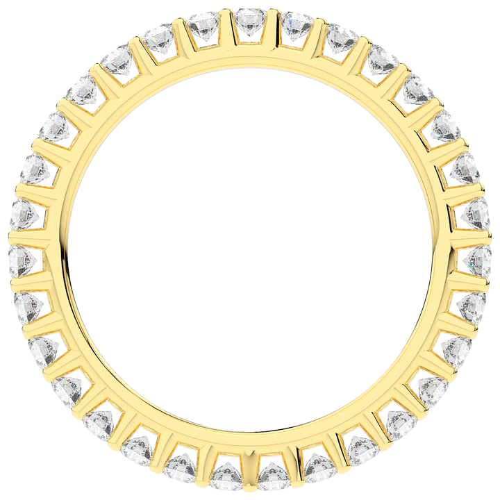 0.90CT.TW ROUND LAB DIAMOND SHARED PRONG  ETERNITY WEDDING BAND - Nazarelle