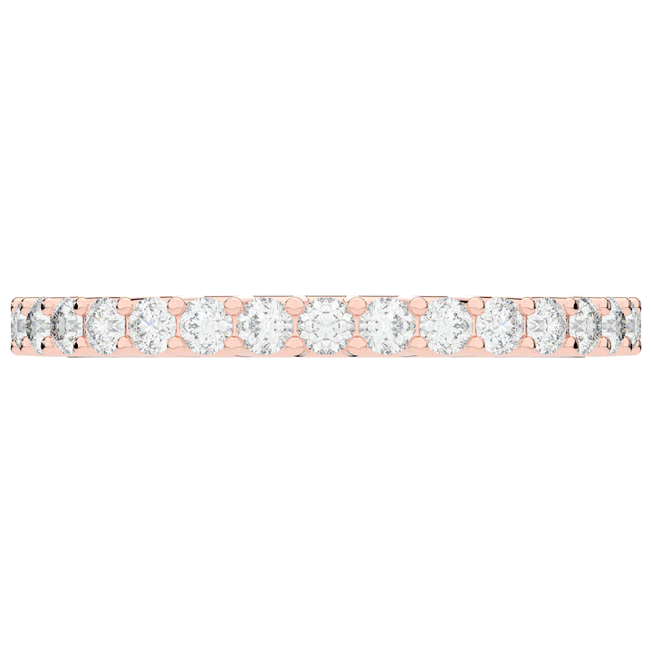0.90CT.TW ROUND LAB DIAMOND SHARED PRONG  ETERNITY WEDDING BAND - Nazarelle