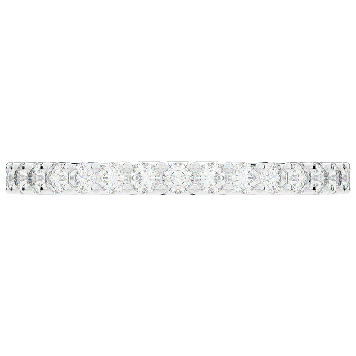 0.90CT.TW ROUND LAB DIAMOND SHARED PRONG  ETERNITY WEDDING BAND - Nazarelle