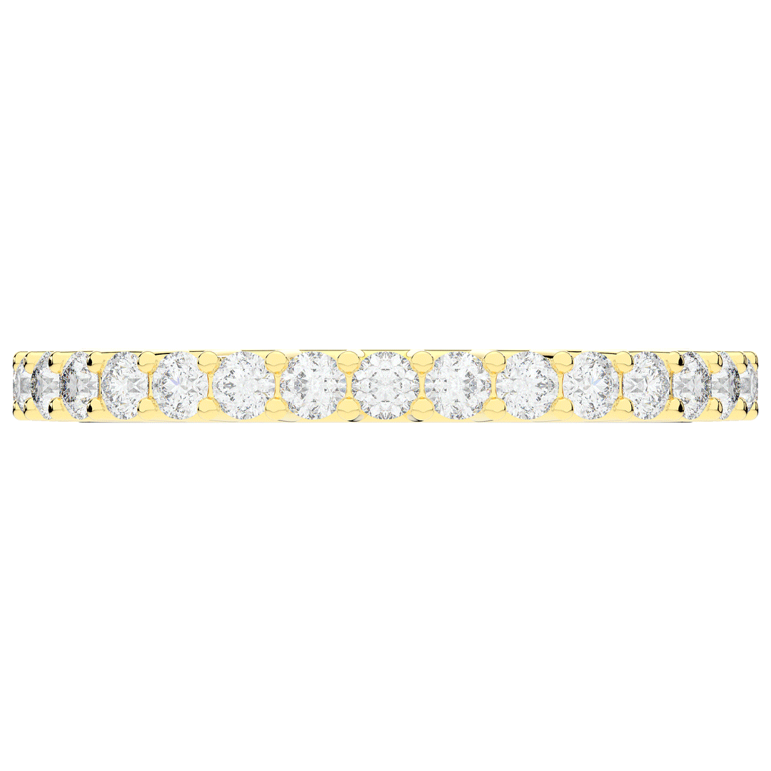 0.90CT.TW ROUND LAB DIAMOND SHARED PRONG  ETERNITY WEDDING BAND - Nazarelle