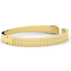 2.00CT.TW ROUND LAB TWO ROW DIAMOND BANGLE - Nazarelle