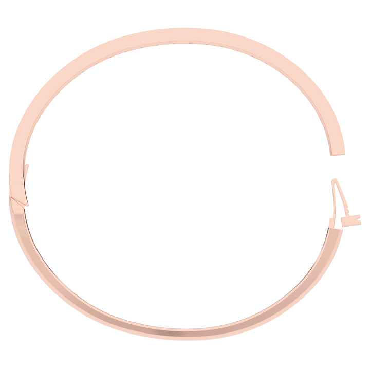 2.00CT.TW ROUND LAB TWO ROW DIAMOND BANGLE - Nazarelle