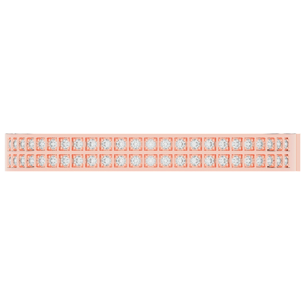 2.00CT.TW ROUND LAB TWO ROW DIAMOND BANGLE - Nazarelle