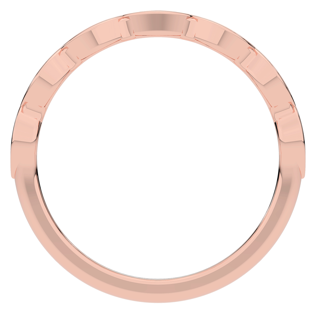 0.15CT.TW ROUND LAB DIAMOND WEDDING BAND - Nazarelle