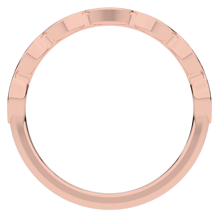 0.15CT.TW ROUND LAB DIAMOND WEDDING BAND - Nazarelle